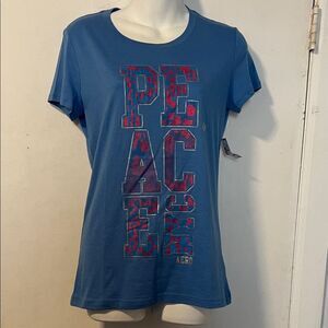 AEROPOSTALE Blue Graphic T-shirt-Juniors size L NWT!